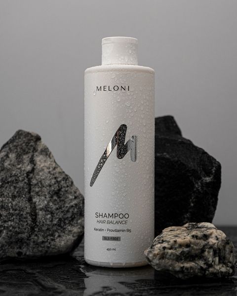 SHAMPOO HAIR BALANCE відновлювальний безсульфатний шампунь з кератином та провітаміном В5 MLN003 фото