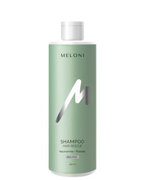 SHAMPOO HAIR RESCUE укрепляющий безсульфатный шампунь против выпадения с ниацинамидом и пребиотиком MLN002 фото