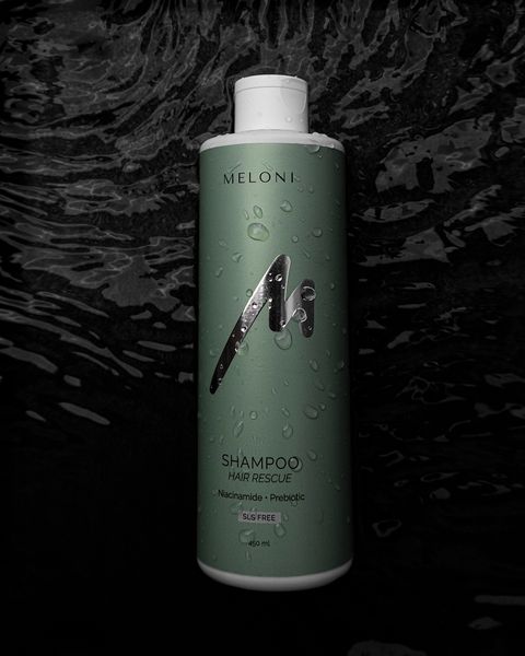 SHAMPOO HAIR RESCUE зміцнювальний безсульфатний шампунь проти випадіння з ніацинамідом та пребіотиком MLN002 фото